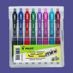 Retractable Rollerball Pen with Rubber Grip, Fine Point, 4/Pack, Black (PIL31206) Category: Rollerball Pens