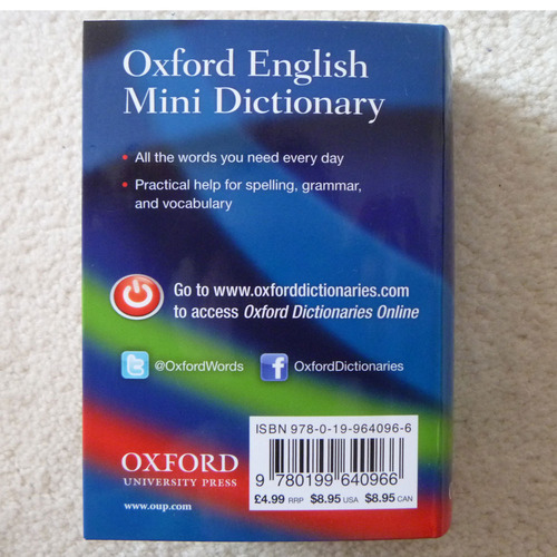 Oxford English Mini Dictionary (9780199640966) Oxford
