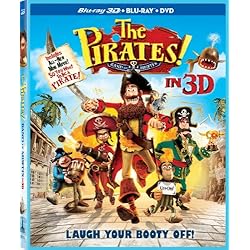 The Pirates! Band of Misfits (Three-Disc Combo: Blu-ray 3D / Blu-ray / DVD)