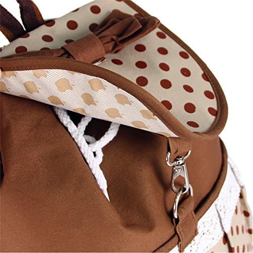 Lightweight Orgrover College Students' Leisure Style Fashion Lace Bow Wave Some Lovely Backpack Backpack Like Mei Red