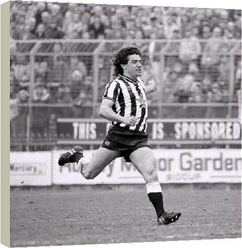 Box Canvas Print of Charlton Athletic v Newcastle United Football 1984 from Mirror Photos