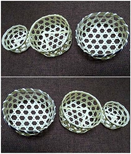 3pcs/Lot Mini Kitchen Fruits and Vegetables Bamboo Storage Baasket Home Decorative Arts and Crafts.