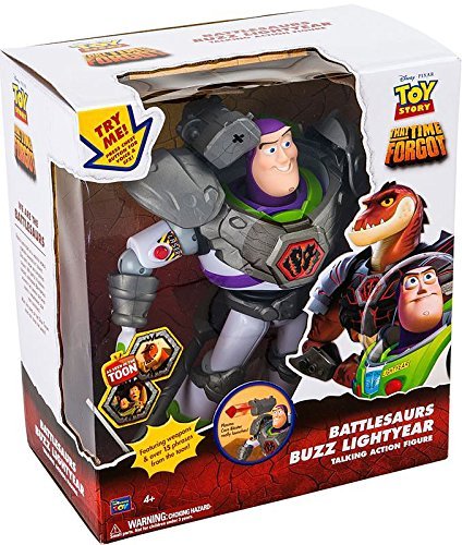 Toy Story That Time Forgot Battlesaurs Buzz Lightyear 12 Talking Action Figure [Raptorian Armour] (Mattel Toys) by Thinkway