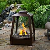 Real Flame Sierra Outdoor Gel-Fuel Fireplace, Copper