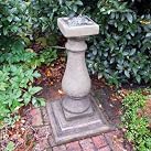Garden Sundial - Baluster Verdigris Stone Sun Dial