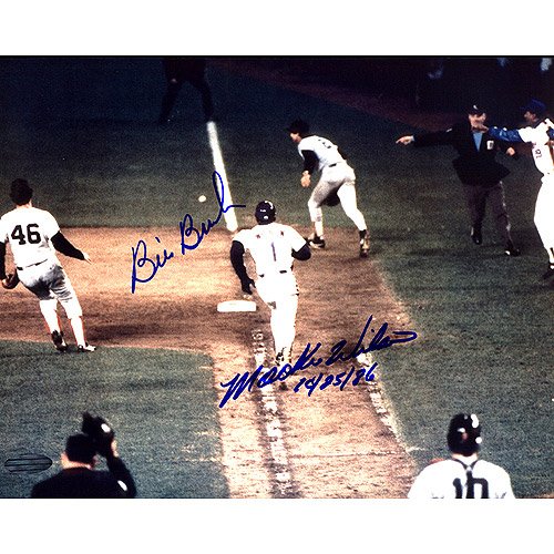 Steiner Sports New York Mets Mookie Wilson & Bill Buckner Dual Autographed 8X10 Photograph