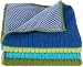 Ritz Microfiber 12 by 12-Inch Dish Cloth with Poly Scour Side, Assorted Blue/Green, 4-Pack