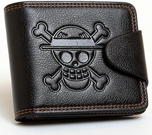 J Conner One Piece Strawhat Monkey D Luffy Men's Bi-fold PU Leather Wallet