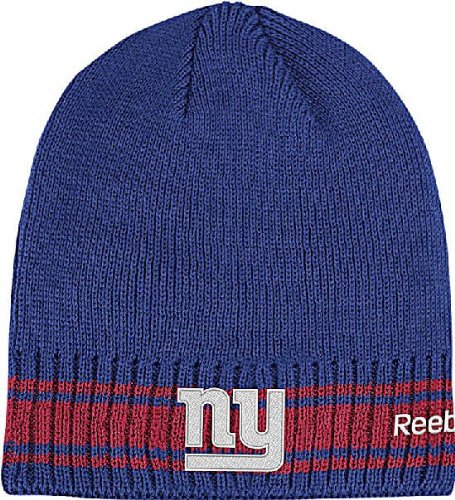 Reebok New York Giants Sideline Coaches Cuffless Knit Hat One Size Fits All