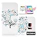 S6 Edge Case, Galaxy S6 Edge Case,M-Zebra Samsung Galaxy S6 Edge Wallet Case [Wallet Function] Flip Cover Leather Case for Samsung Galaxy S6 Edge, with Screen Protectors+Stylus (Colorful Tree)