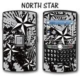 Blackberry World (8800, 8820, 8830) Designer Vinyl Skin - North Star Silver