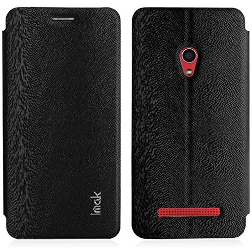 Imak Le Series Leather Flip Thin Stand Cover Case For Asus Zenfone 5 A500KL Black