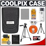 Nikon Coolpix 5879 Camera Case with EN-EL8 Battery + Tripod + Accessory Kit for P1, P2, S1, S2, S3, S5, S6, S7c, S9, S50, S50c, S51, S51c, S52, & S52c Digital Cameras