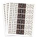 Happy 65th Birthday Sticker Decorations for Hershey Miniatures Candy Bars (Set of 54)