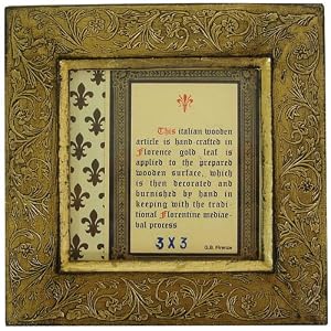 Cavallini Florentine Gold Leaf Embossed Picture Frame