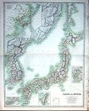 JAPAN KOREA 1914 GEOGRAPHY MAPS FORMOSA PORT ARTHUR