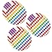 Rainbow Party Dessert Plates, 8ct (3 pack)