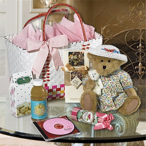 615w66hqZ%2BL A GIFT BASKET TOTE FOR MOM! MOTHERS LOVE   INCLUDES 2 BOYDS TEDDY BEARS, COOKIES, MUSICAL CD & REUSABLE TOTE BAG   PERFECT FOR MOTHERS DAY... or ANY Day