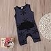 Baby Boys Summer Sleeveless Printing Cotton Romper Jumpsuit