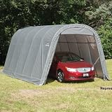 Buy 13x20x10 Round Style Shelter, Grey Cover by Shelter Logic