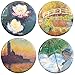 Buttonsmith Monet Waterlillies Magnet Set - Set of 4 1.25