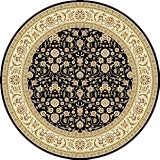 Safavieh Lyndhurst LNH316B Black 8 Round Area Rug