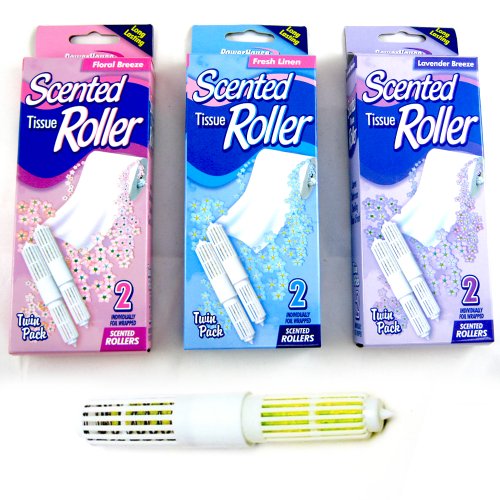 2 Scented Toilet Paper Rollers Tissue Roll Holder Replacement Spindle