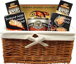 Alaska Smokehouse Taste Of The Ocean Gift Basket, 2  Pound Basket