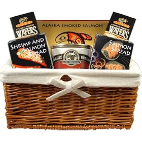 Alaska Smokehouse Taste Of The Ocean Gift Basket, 2  Pound Basket