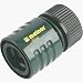 Hose Female Coupling With Shutoff, Green
