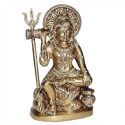 Hindu God Shiva Brass Figurine (shivb007)