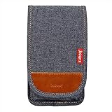 オウルテック iPhone6s/6sPlus等 大きめスマートフォン対応 デニムポーチ カードポケット 内ポケット カラビナ 蓋付き