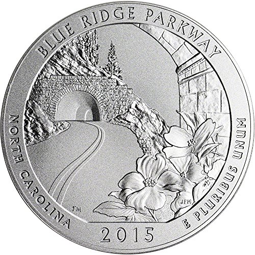 thumbnail image 2 of 2015 P America The Beautiful Quarter: Blue Ridge Parkway - Uncirculated From Mint Roll 2 of 3