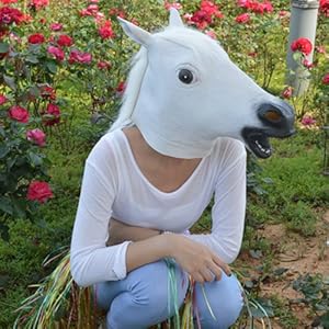 Sunxue Halloween Horse Mask (White)