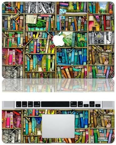 Bookshelf Macbook Decal Stickers for Apple Macbook