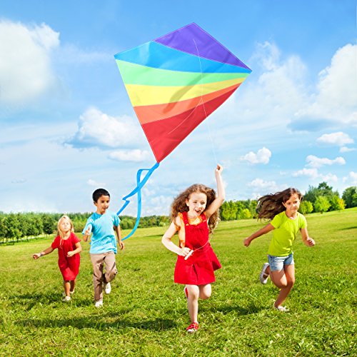 Huge-Rainbow-Kite-For-Kids-One-Of-The-Best-Selling-Toys-For-Outdoor-Games-Activities-Good-Plan-For-Memorable-Summer-Fun-This-Magic-Kit-Comes-With-Lifetime-Warranty-Money-Back-Guarantee