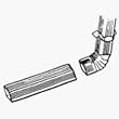 Amerimax Home Prod. 47075 Aluminum Downspout Extension
