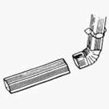 Amerimax Home Prod. 47075 Aluminum Downspout Extension