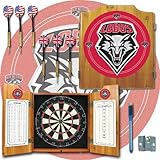 Trademark University of New Mexico dart cabinet with Darts and Board