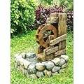 Gartenbrunnen Wasserrad, 57 x 52 x 73 cm