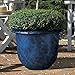 Novelty Round Moonstone Planter, 12-Inch, Blue