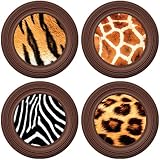 Silicone Coasters and Glass Charms - Safari