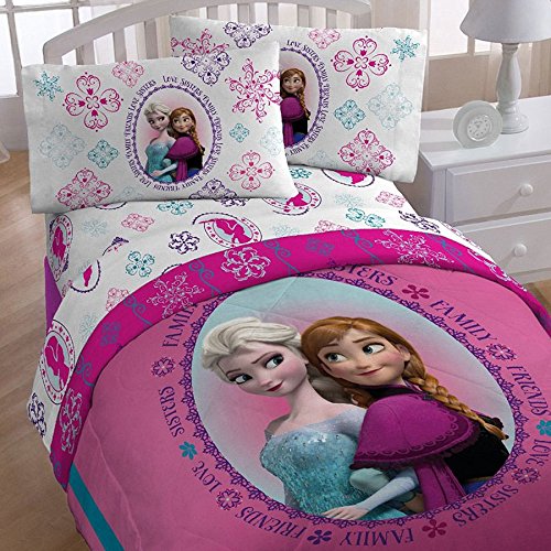 Beautiful Bedroom Disney Frozen Anna And Elsa Bedding Set Pink
