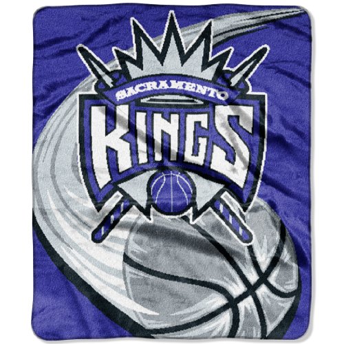 NBA Sacramento Kings 50-inch-by-60-inch Raschel Plush Throw "Speedline" Design