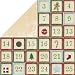 (Price/1 PK)BO-BUNNY 12 x 12 Papers - PAPER12x12 25PK HOLIDAY ADVENT