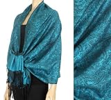 Soft Pashmina Feel Varied Paisley Design Shawl / Wrap / Stole (20+ Beautiful Colours) - Clearance Sale!