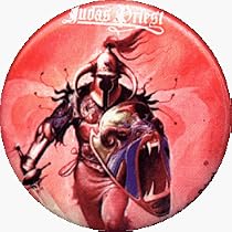 Judas Priest - Hero, Hero - AUTHENTIC 1980's RETRO VINTAGE 1.25" Button / Pin