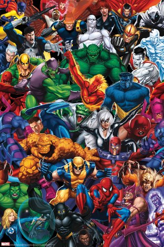Empire 375780 Marvel Heroes - Full Cast - Comic Poster Druck - Gr&ouml;sse 61 x 91.5 cm Preisvergleich
