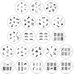 SAVE $7 - Bundle Monster Nail Art Nailart Polish Stamp Stamping Manicure Image Plates Accessories Set Kit 21pc $17.99