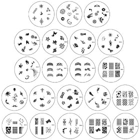 Bundle Monster Nail Art Nailart Polish Stamp Stamping Manicure Image Plates Accessories Set Kit 21pc